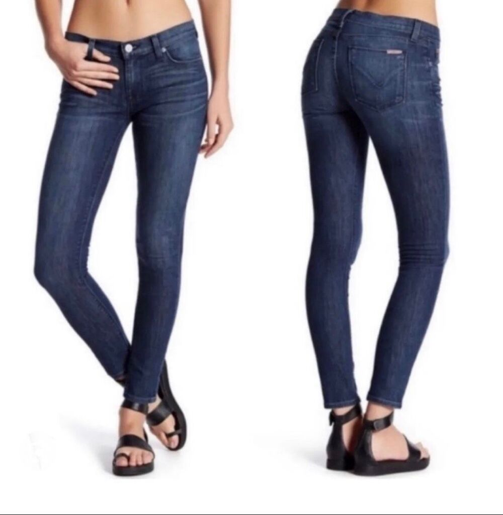 Hudson Krista Dark Wash Stretch Skinny Jeans Size 28 New